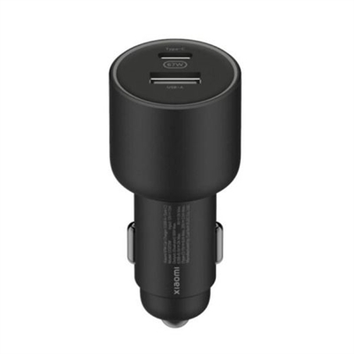 Xiaomi BHR6814GL Especificaciones técnicas Cargador de Coche Xiaomi Car Charger 67W USB-A y USB Tipo C:Marca: XiaomiModelo: Car Charger Potencia: 67WPuertos:1 x USB Tipo C1 x USBPara cocheCaracterísticas:Luz LED cambiante según la potenciaDetección inteligente de corriente de salidaColor: NegroContenido de la caja:1 x Cargador de Coche Xiaomi Car Charger 67W USB-A y USB Tipo C