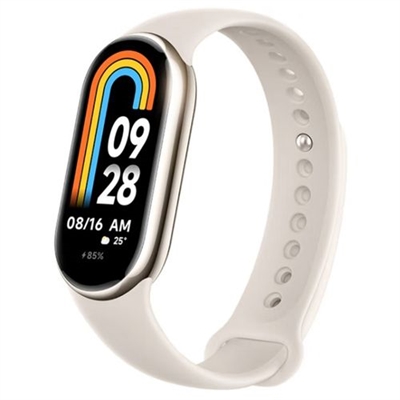 Xiaomi BHR7166GL Especificaciones técnicas Xiaomi Mi Smart Band 8:Parámetros generalesMarca: XiaomiProducto: Pulsera de actividadNombre: Smart Band 8PantallaTamaño: 1.62” (rectangular)Tipo: AMOLED táctilResolución: 192 x 490 pDensidad: 326 ppiBrillo: 600 nits (máx.), ajustableMaterial: Cristal templado con revestimiento antihuellasParámetros técnicosConexión: Bluetooth 5.1 BLEDispositivos compatibles: Android 6.0 o superior, iOS 12.0 o superiorAplicación: Mi FitnessIdiomas del sistema: inglés, alemán, italiano, francés, español, ruso y chino tradicional/chino sencillo, entre otros.SensoresSensor PPG de frecuencia cardíaca y SpO2Acelerómetro de 6 ejesBateríaCapacidad: 190 mAhTipo: LiPoAutonomía (uso típico diario): hasta 16 díasMétodo de carga: MagnéticaTiempo de carga: 1 hora aprox.Parámetros físicosMaterial de la correa: TPUTamaño de la correa: 135 ~ 210 mmGrado de impermeabilidad: 5 ATMDimensiones (con correa): 48 x 22.5 x 10.99 mmPeso (con correa): 27 gContenido del paquete1 x Xiaomi Mi Smart Band 81 x Cable de carga1 x Manual de usuario