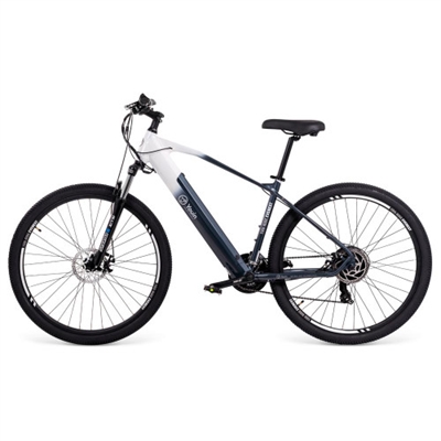 Youin BK3100L La MTB para todxsTu aliada en las subidasLa bicicleta eléctrica You-Ride Everest tiene batería extraíble LG de 504 Wh y motor Vinka de 250 W. Es la bicicleta de montaña para todxs, seas quien seas. Esta ebike está pensada para cualquier ocasión, con horquilla de suspensión delantera y frenos de disco mecánicos. De fácil conducción y con un motor trasero que te ayudará en las subidas más fuertes.La revolucionariaPuedes ver la velocidad, el nivel de batería o el nivel de asistencia al pedaleo cuando quieras en su pantalla LCD multifunción. Esta bici de montaña tiene llantas de aluminio de doble pared y ruedas de 29”. Tanto si eres novatx como si ya has ido en mountain bike, con la You-Ride Everest disfrutarás en todo momento.You-Ride EverestLa bicicleta de montaña para todo el mundo, dirigida a quien busque nuevas aventuras o quiera probar el ciclismo de montaña. Diversión sin límites. Toda una revolución para las excursiones por terrenos duros.Disfruta del deporte al aire libreCambio de marchas con garantía Shimano de 21 velocidades y cuadro de aleación de aluminio con carga máxima de hasta 120 kg. La bicicleta MTB pensada para que exprimas al máximo tus momentos al aire libre.