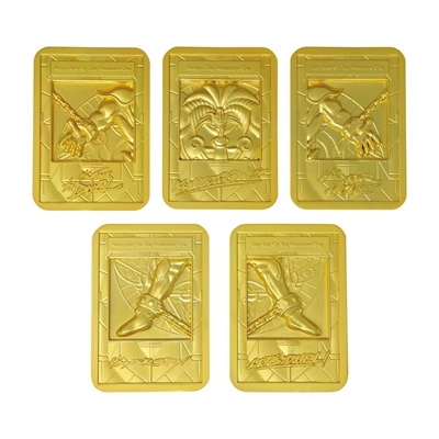 Yu---Gi---Oh FNTK-KON-YGO44 Yu - Gi - Oh! Nos Presente El Set De 5 Lingotes De Exodia The Forbidden DeEdición Limitada - De Metal Plateado Y Chapadas En Oro Bajo Licencia Oficial.Vienen En Caja De Regalo.Edición Limitada De 5000 Copias.Dimensiónes ...