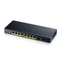 Zyxel GS1900-10HP-EU0102F - Zyxel Gs1900-10Hp 8-Port Gbe L2 Poe Smart Switch  2 Sfp Slots    802.3At Desktop Fanless 7